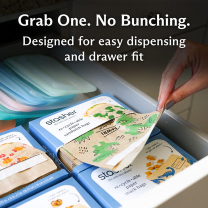 Recyclable Paper Snack Bags 50ct