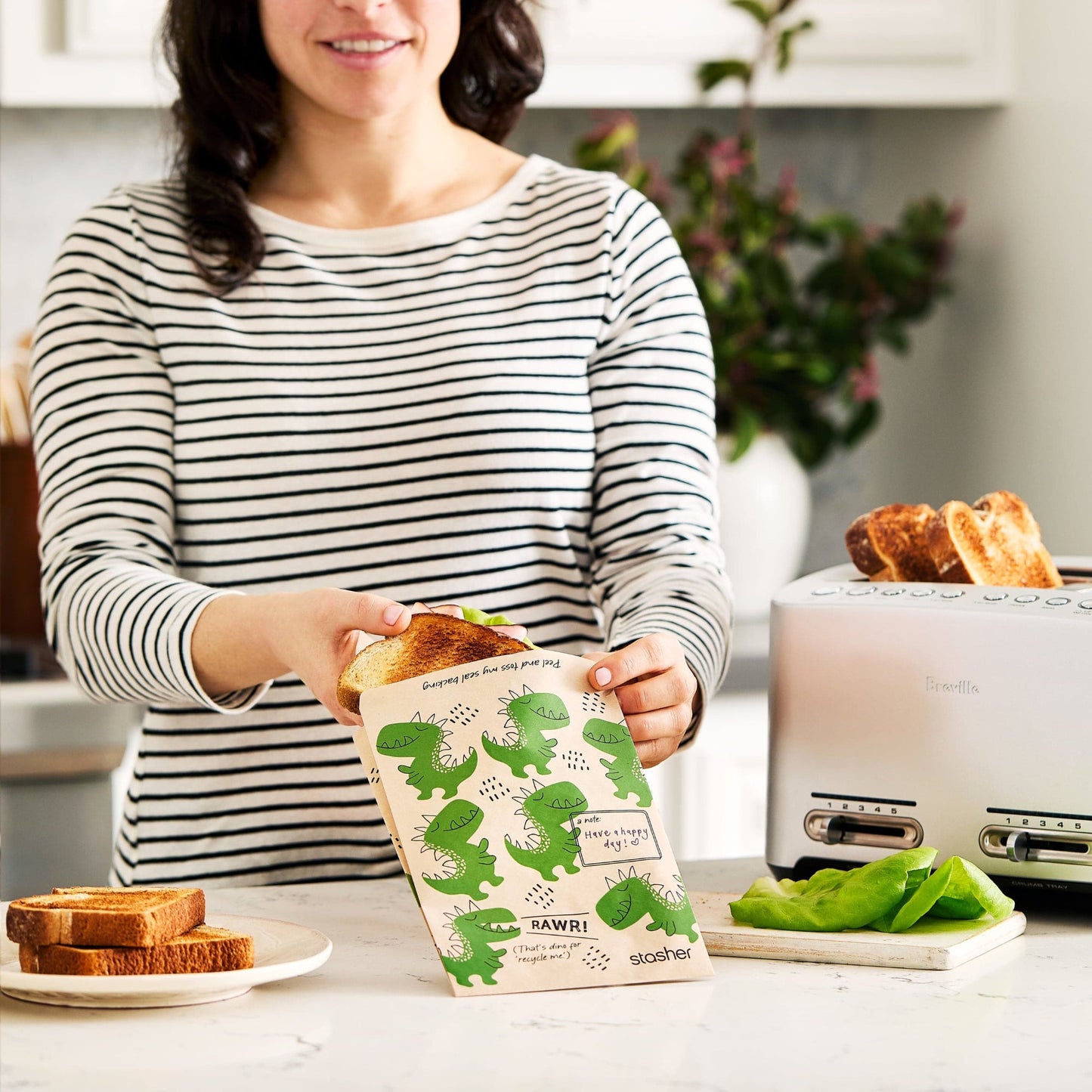Recyclable Paper Bags 2-Pack 100ct